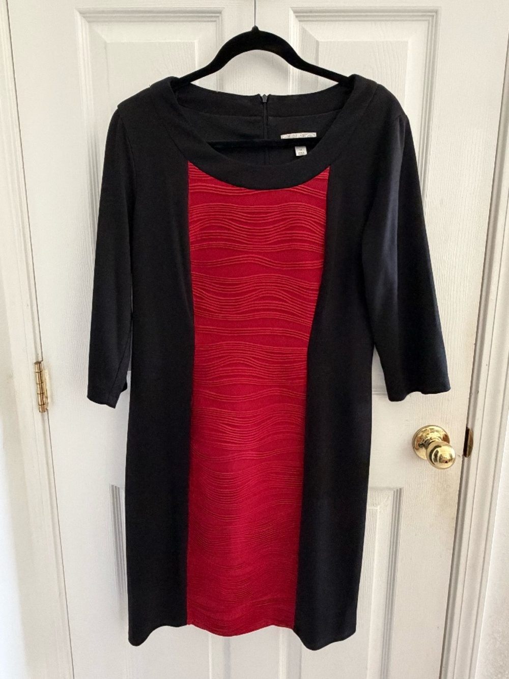 Black & Red Dress Barn Sheath Dress Size 14